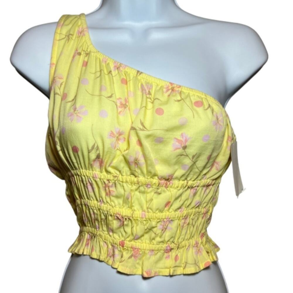 BP Floral One Shoulder Top, S, NWT